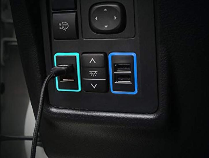 Toyota USB Power Switch Hole Panel with 2 Smartphone and Tablet Compatible with Series 30 Series Character Spark Plus Gear AV Mini Plug Distribution