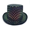 Flat Top Top Hat Men'S High-End Sequined Jazz Hat Women'S Party Performance Hat Men'S Spring Sun Hat