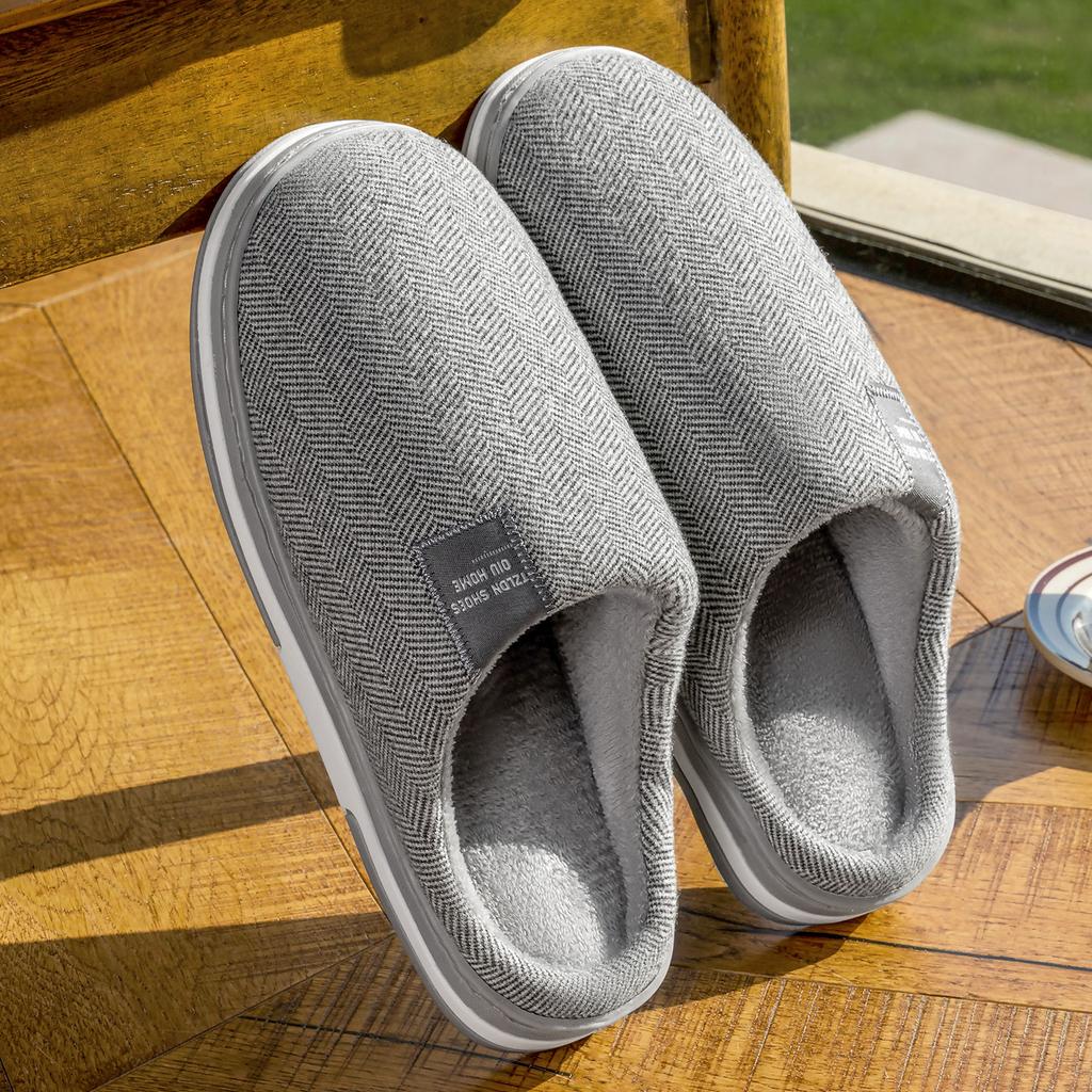 Winter Women Home Slippers Plush Warm Flat Slides Breathable Soft Non-slip Slippers Indoor Outdoor Men Casual Slippers