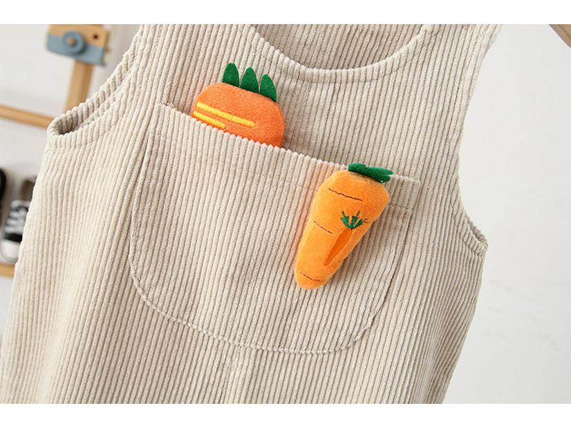 2025 Winter Cord-Latzhose im koreanischen Stil für Babys (0-3 Jahre) - Süßes Einteiler-Outfit