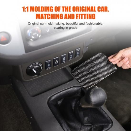 Soft Carbon Fiber Center Console Gear Storage Slot Pad for Nissan Frontier 09-17