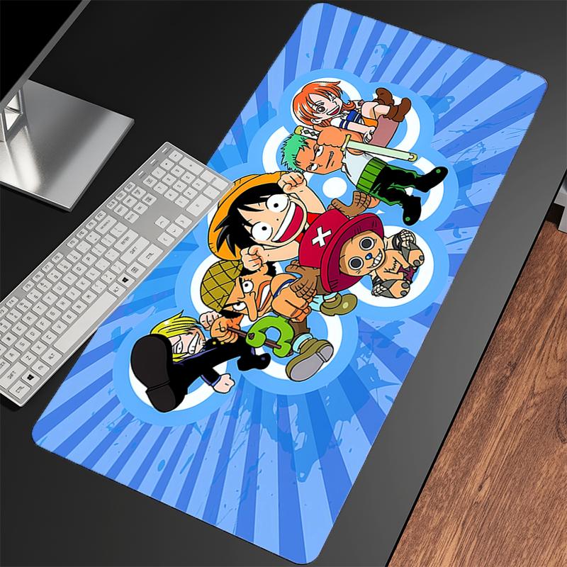 Mouse Pad Anime Professional Gaming Accessories Rubber Computer Keyboard Desk Mat Oone Ppiece Luffy Lock Edge Gamer Mousepads