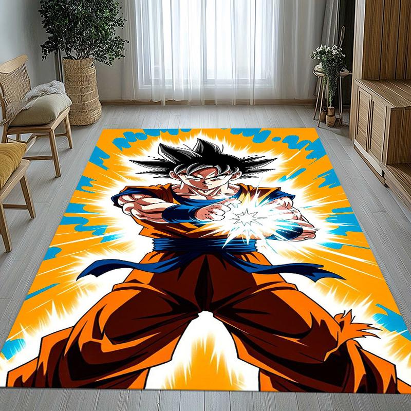 Anime D-Dragon Ball Game Cartoon Living Room Non-Slip Area Rug Soft Carpet for Bedroom Kids Playroom Sofa,Home Decor Doormat