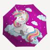 Unicorn, Rainbow- Automatic Umbrella, Four Seasons Portable Folding Umbrella, Suitable for Men and Women, Travel, Daily Compact Umbrella, Ou
