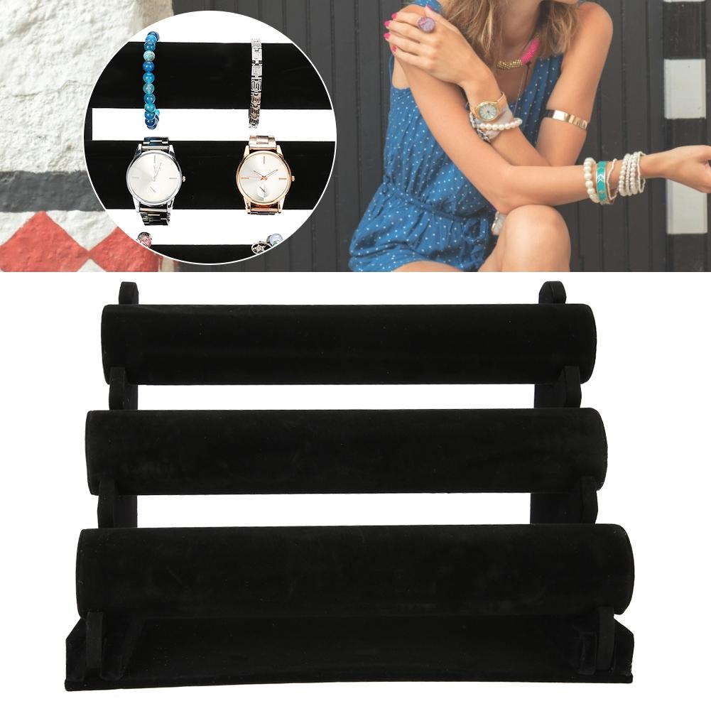 Three Layer Watch Display Storage Rack Organizer Bracelet Jewelry Stand Holder