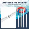 Pool Pole Hook Detachable Plastic Pool Retrieval Hook with 60 Inches Adjustable Aluminum Alloy Pole for Grabbing The Robotic
