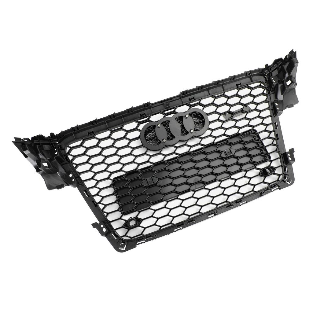 RS4 Style Honeycomb Sport Mesh Hex Grille Grill Fit A4/S4 B8 2009-2012