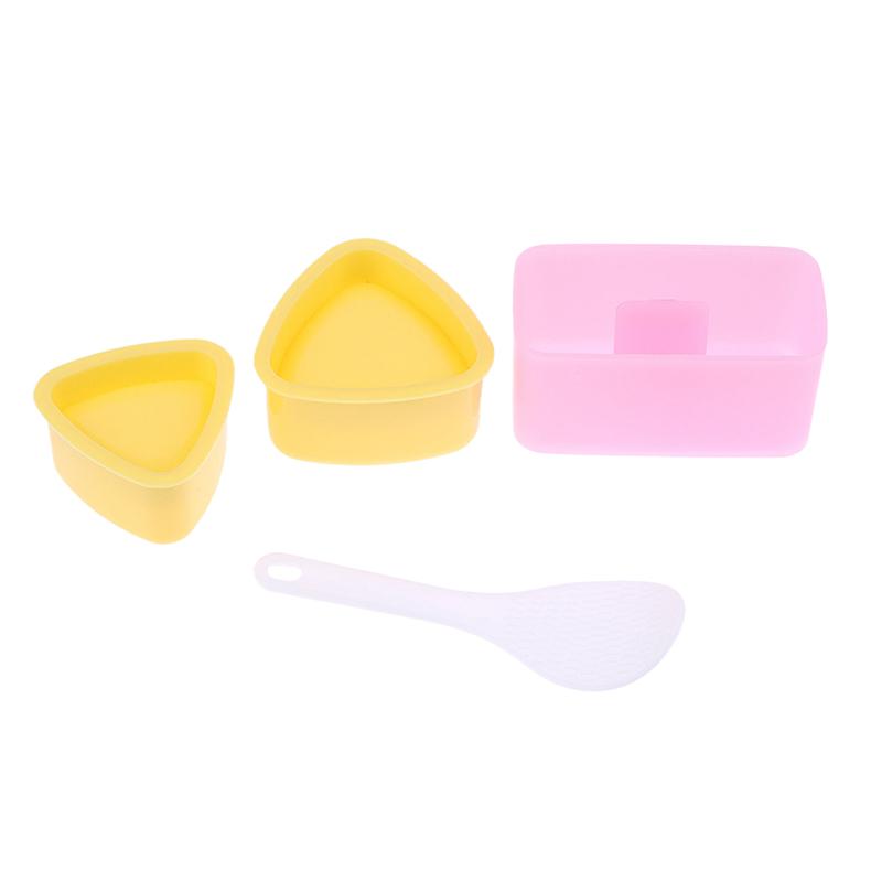 Gjør-det-selv Sushiformer Matpresse Non-stick Rektangulær Trekantet Sushilager Verktøysett Kjøkken Bento Risballsett