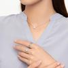 Pandora Klasyczny Elegancki Srebrny 925 Naszyjnik Choker Kobiety naszyjnik Różowe Złoto 386240CZ