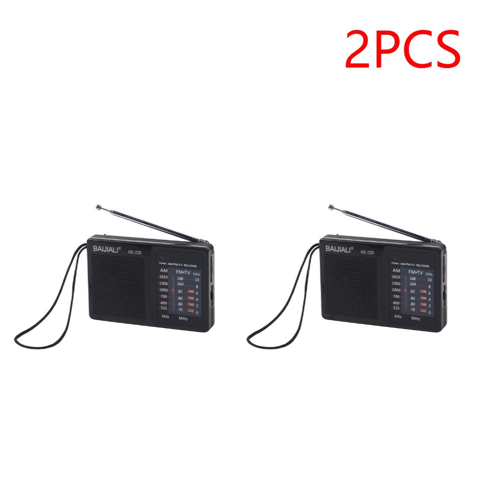 Telescopic Antenna Radio AM FM Battery Operated Portable Radio Reception Long Lasting For Emergency Running Walking Home Radio