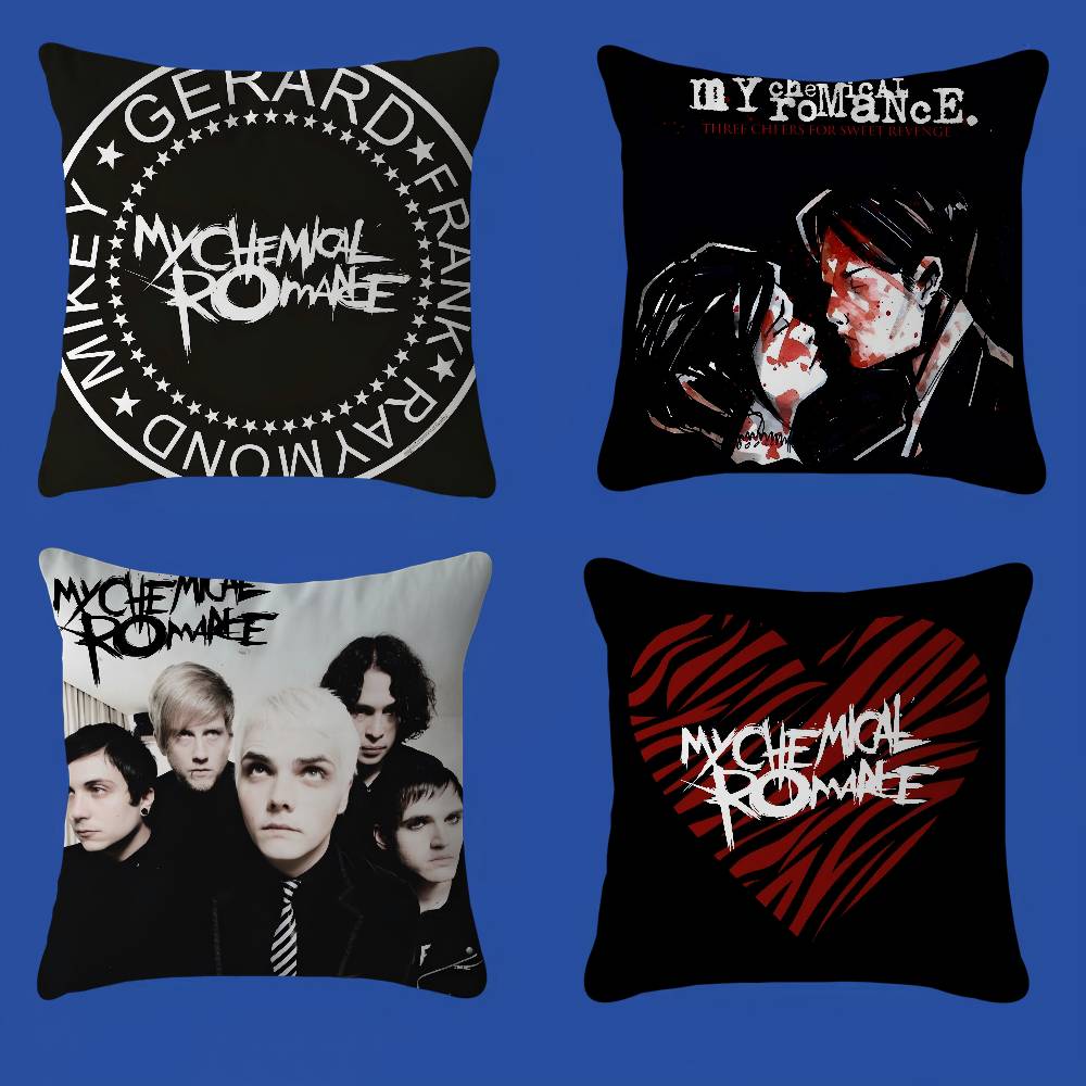 Band M-My C-Chemical R-Romance Pillow Anime Pillow Sofa Bed Head Pillow Cover Cushion Cover 45x45 Cm Fashion