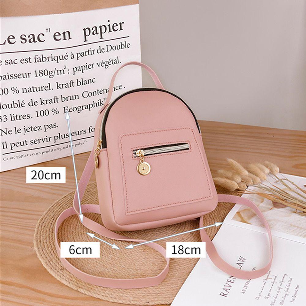 Fashion Business Small Shoulder Bag Mini Backpack Waterproof PU Daypack