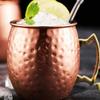 530ml Edelstahl Moscow Mule Becher Cocktail Weinglas Gehämmert Kupferfarben Bierkrüge Kaffeetasse Milchbecher Barbecher Trinkgeschirr Langlebig