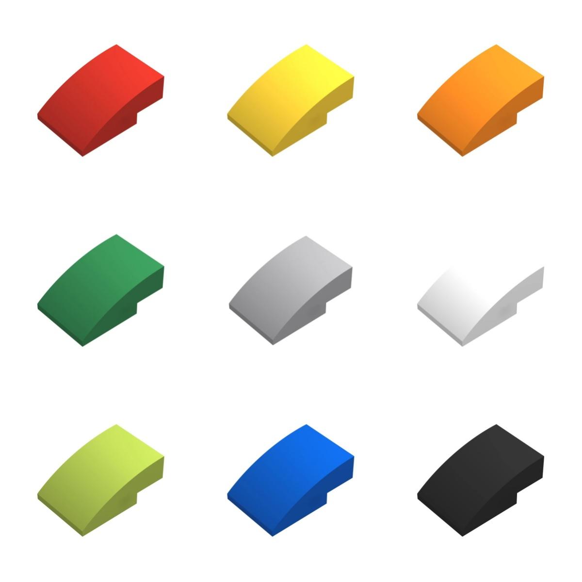 

50g/39PCS 24309 3x2 Curved Plsatic Block Moc Hue Works With featuring Brick DO-IT-YOURSELF Playthings For Kid Educational Toy 50g--39pcs