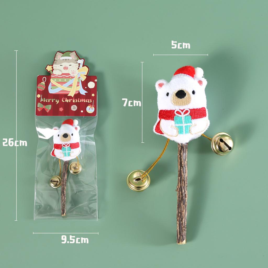 

Christmas Style Pet Teeth Grinding Toy Cartoon Christmas Tree Santa Claus Snowman Penguin Natural Material Safe and Reliable Without Damaging Teeth