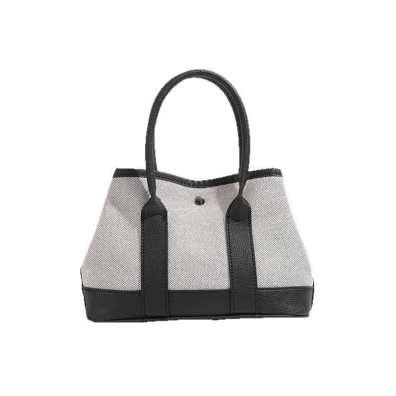 Cross-border 2025 new niche design patchwork handbag, fashionable and versatile, large-capacity commuter shoulder and crossbody bag, trendy