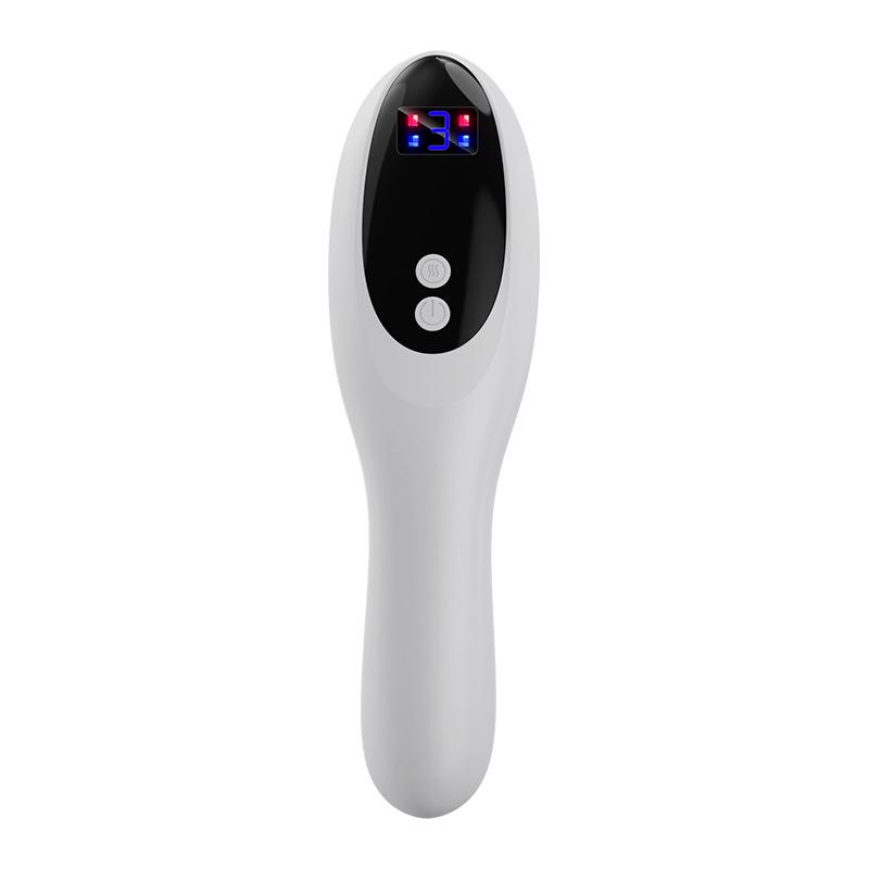 Red & Blue Light Electric Scalp Massager Comb with Hair Growth Oil