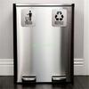 24TE Recycling & Trash Bin Stickers Easy to Apply Outdoor Indoor Waste Management
