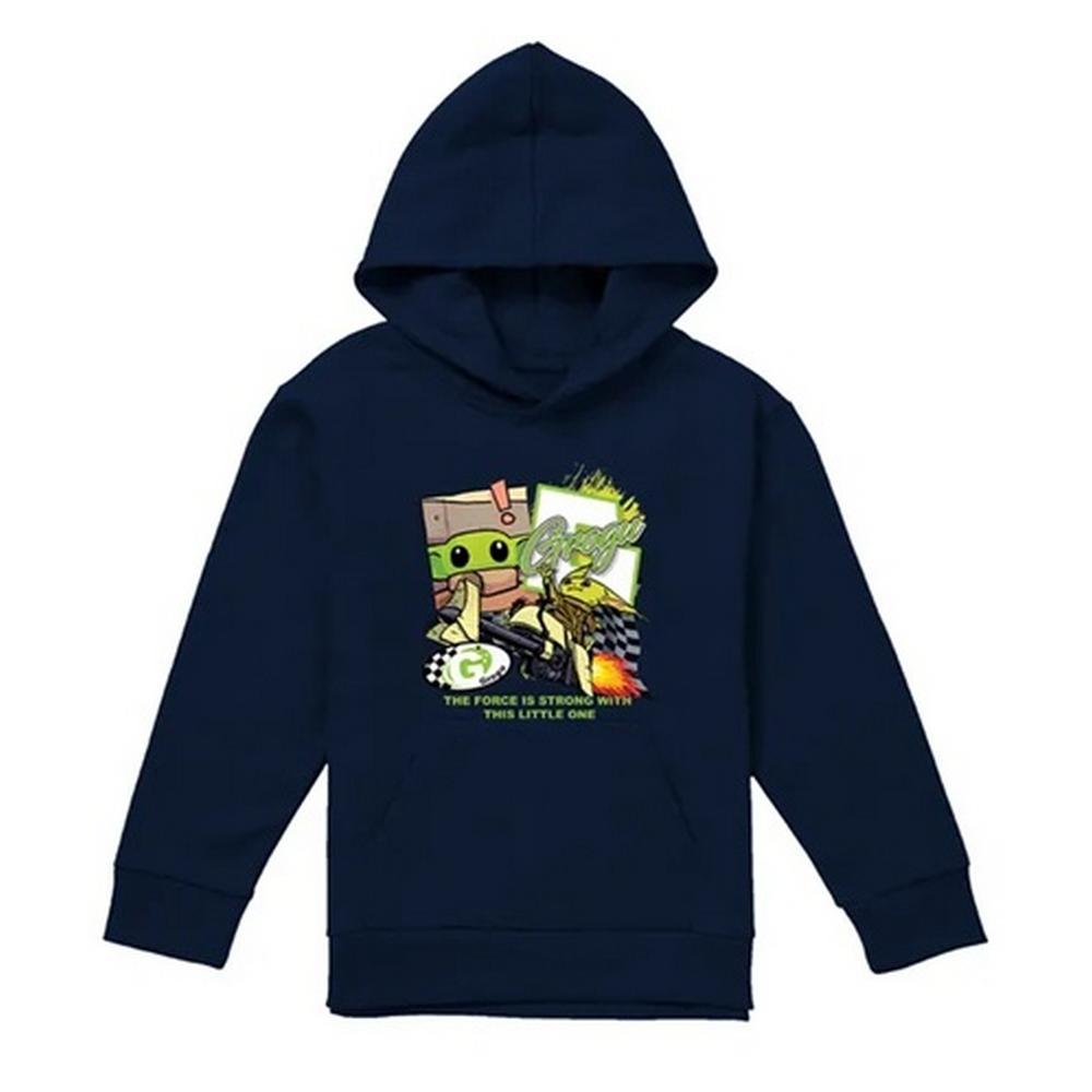 Star Wars Childrens/Kids Racing Speeder Bike Grogu Hoodie