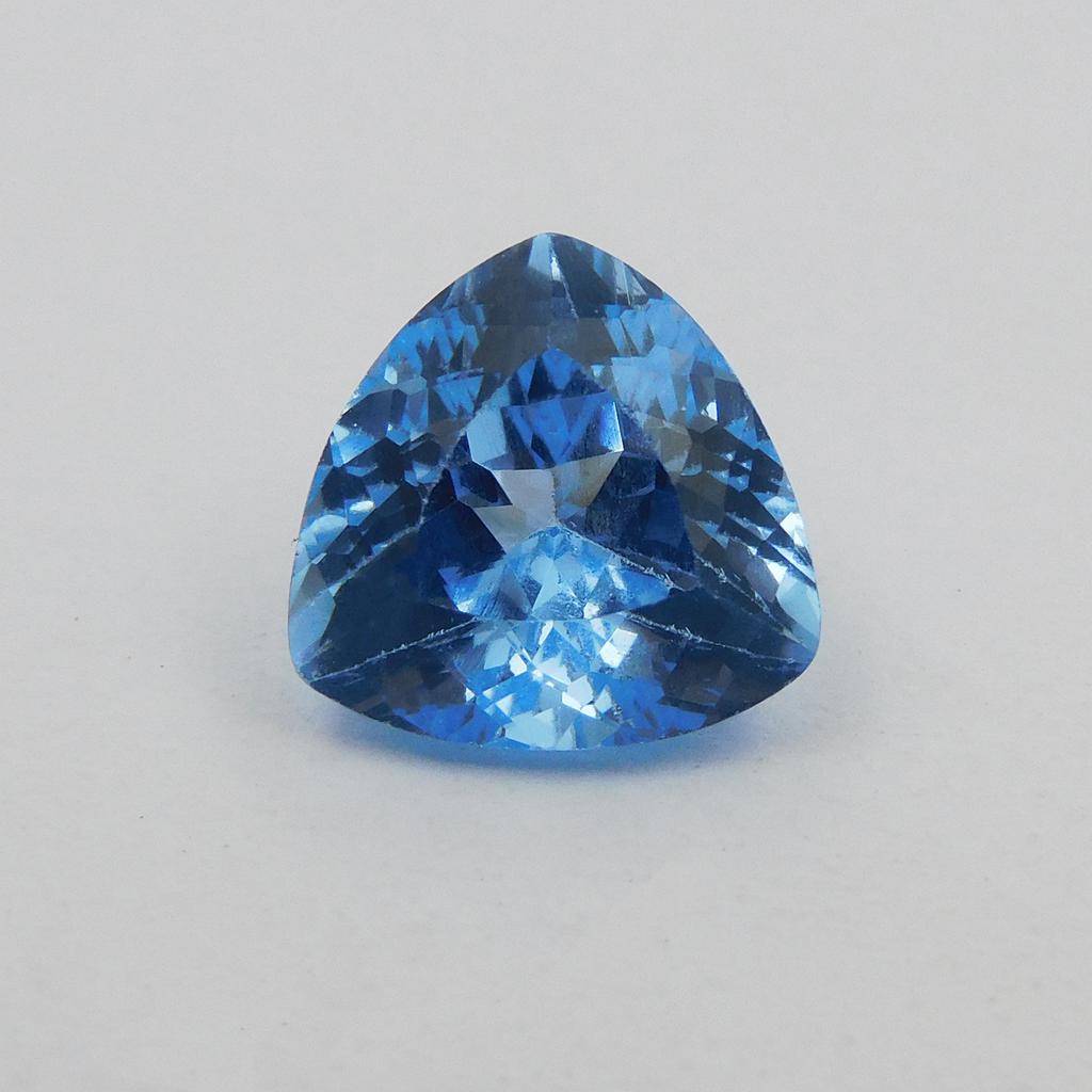 Natural Blue Sapphire Loose Gemstone Trillion Cut 5.15 Ct September Birthstone for Gem Collections