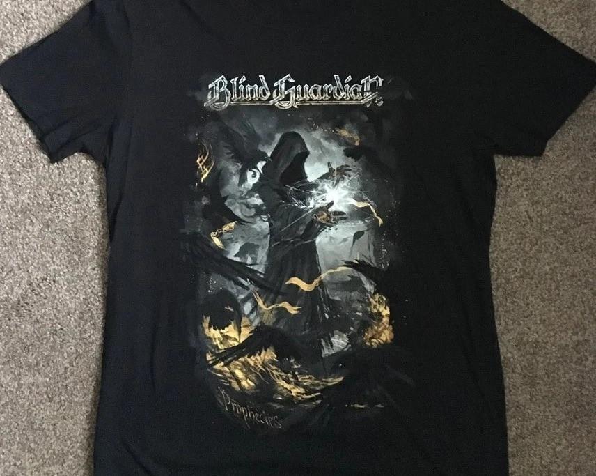 Blind Guardian Band Prophecies tour Cotton Black Men S-4XL T-Shirt PP2572 XXL