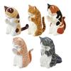 [Set of 5] Gacha Gachapon Full Set Complete Figure Toy Contents Animal Cat Cute [Gassho Takumi ~Cat Worship~ Part 2] Exotic Munchkin Calico Scottish
