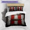 3pcs Duvet Cover Set (1*Duvet Cover + 2*Pillowcase, Without Core),football Team F.C Print Bedding Set, Bedroom Decor, All‑Season, Birthday Gift
