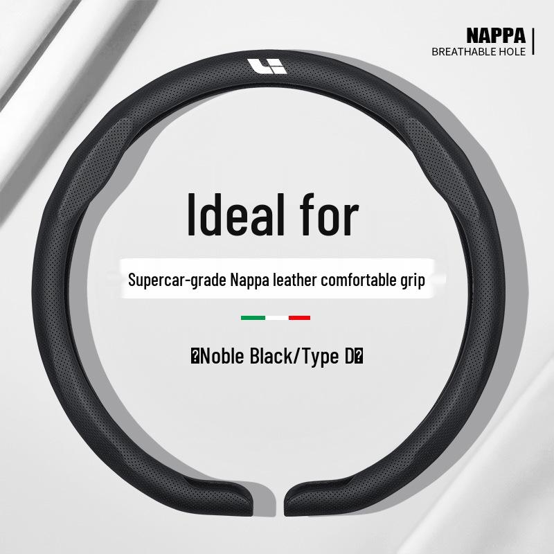 Li Auto Genuine Leather Steering Wheel Cover for i6, L6, L7, L8, i8, L9, MEGA, ONE - Ultra-thin Car Accessory