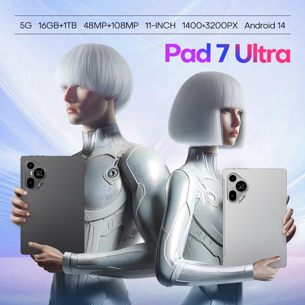 Pad 7 Ultra 10.1-inch Tablet PC with Call Support, Dual SIM, Dual Standby, 16GB+1TB Available