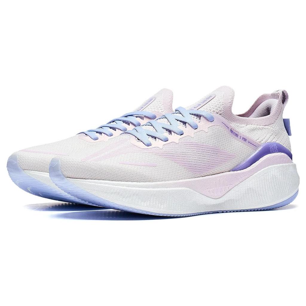 Li Ning Yue Ying 3.0 Pro Comfortable Versatile Shock Absorbing Durable Low Top Running Shoes Women sneaker Purple ARHT018-10