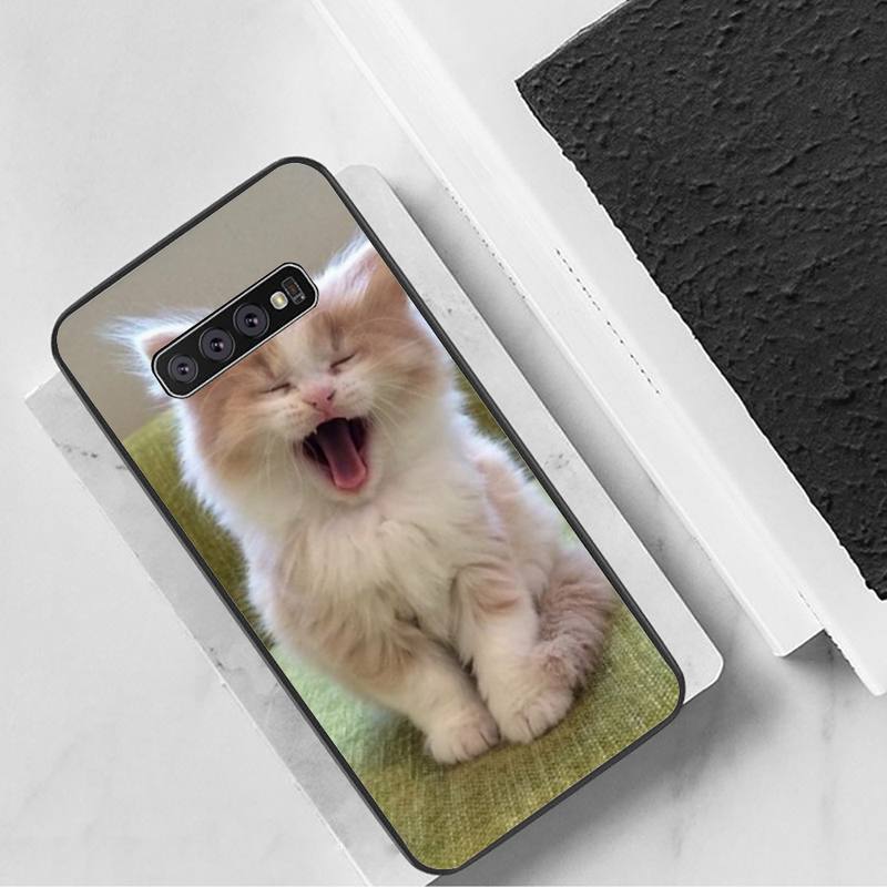 

Чехол для телефона с милым котом для Samsung Galaxy S7 Edge Plus S9 S20Plus S20ULTRA S10lite S225G S10 GalaxyS21S30
