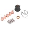 Kit de Accesorios para Soplete de Corte por Plasma de 13 Piezas Consumibles Partes Electrodos Boquillas Puntas Guía Espaciadora Gas