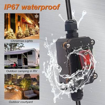 High Power Line PG11 Waterproof Ship Type  High 25A Current Power Wire Refitting Installing Box High and Outdoor L0Q5
