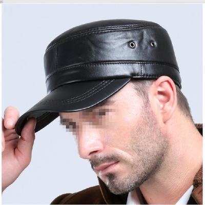 leather cadet cap