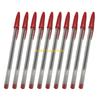 W89C 10PCS Refillable Plastic Ballpoint Pens Set 1.0mm Tip For Note Taking Journaling