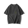 T-shirt a maniche corte per uomo T-shirt a mezza manica taglie forti con spalla frontale in seta di ghiaccio ampia e sottile