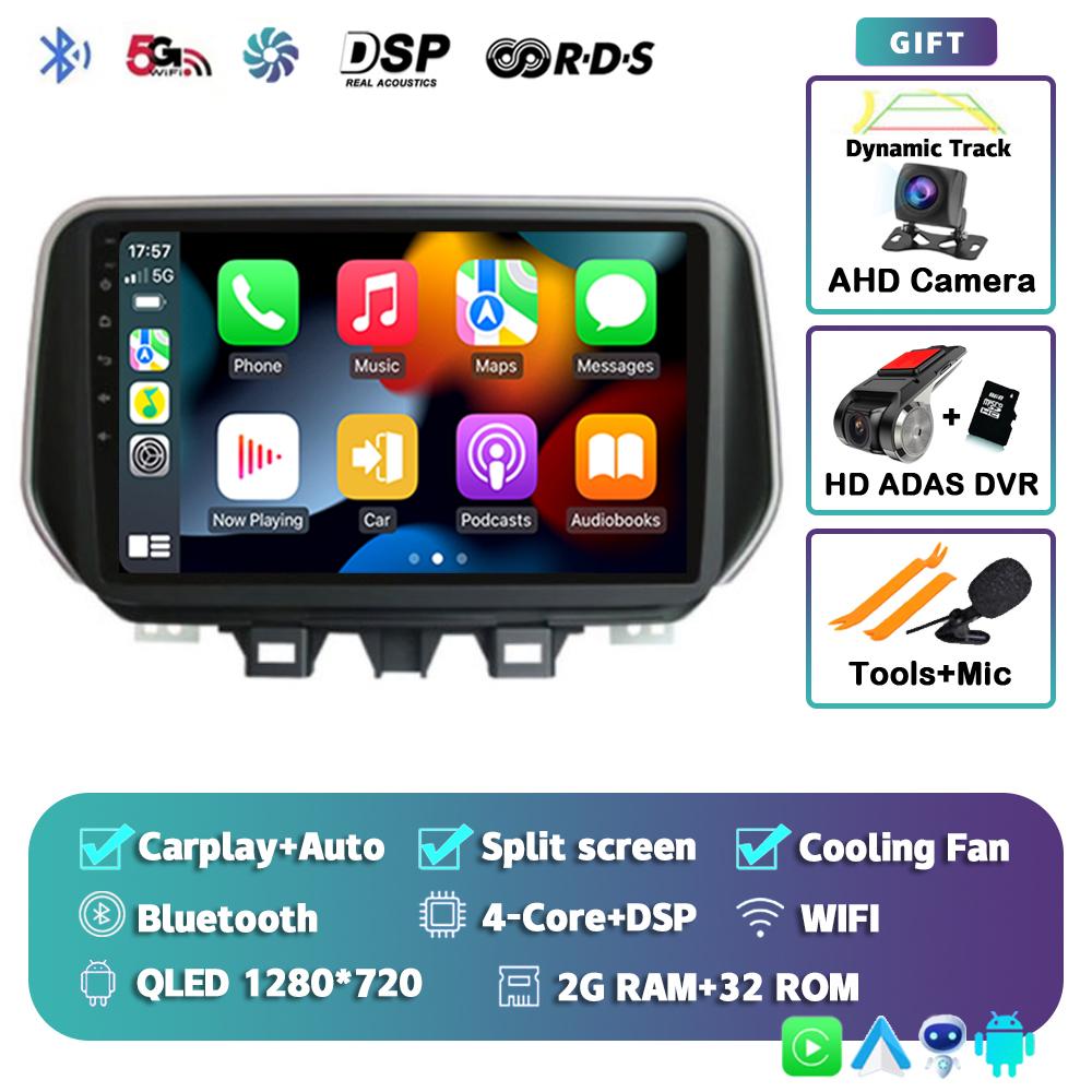 Android 14 Carplay Auto 4G+WIFI Car Radio For Hyundai Tucson IX35 2018 2019 2020 Multimedia Video Player Navigation GPS Stereo