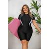 Large Size One-piece Zipper Sports Swimsuit Women's Long-sleeved Surfing Swimsuit Surfing Suit Flat-angle Suit Snorkeling Suit