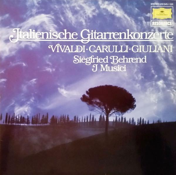 

LP Record SIEGFRIED BEHREND, I MUSICI, ANTONI - Italienische Gitarrenkonzerte 4105451 Deutsche Grammo 1983 Germany Classical Used