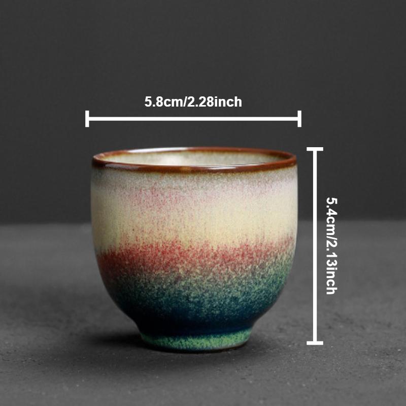 Japanese Ceramic Tea Cup Stoneware Chinese Kungfu Gongfu Teacup Household Drinkware Teaware Tea Ceremony Individual Master Cup