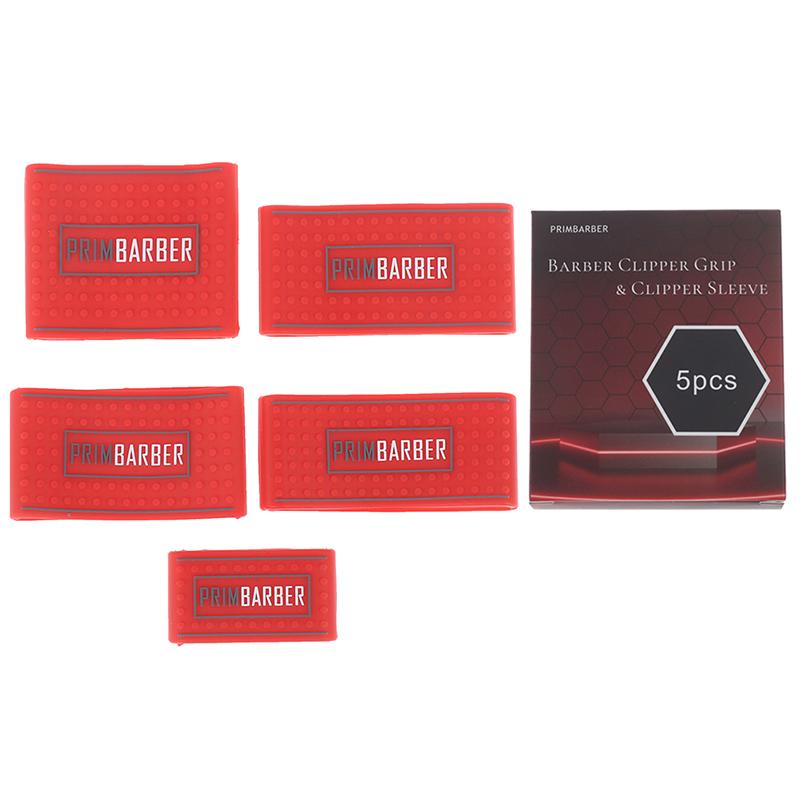 

5 шт./компл. нескользящие накладки на ручки для парикмахерской машинки для стрижки волос чехол для держателя машинки для стрижки волос