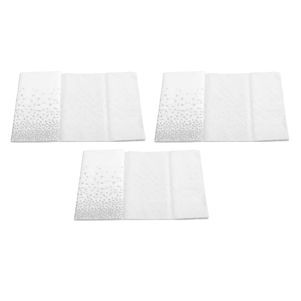 3pcs Waterproof Plastic Table Cover Dot Rectangular Tablecloth Disposable Tablecloth For Picnics