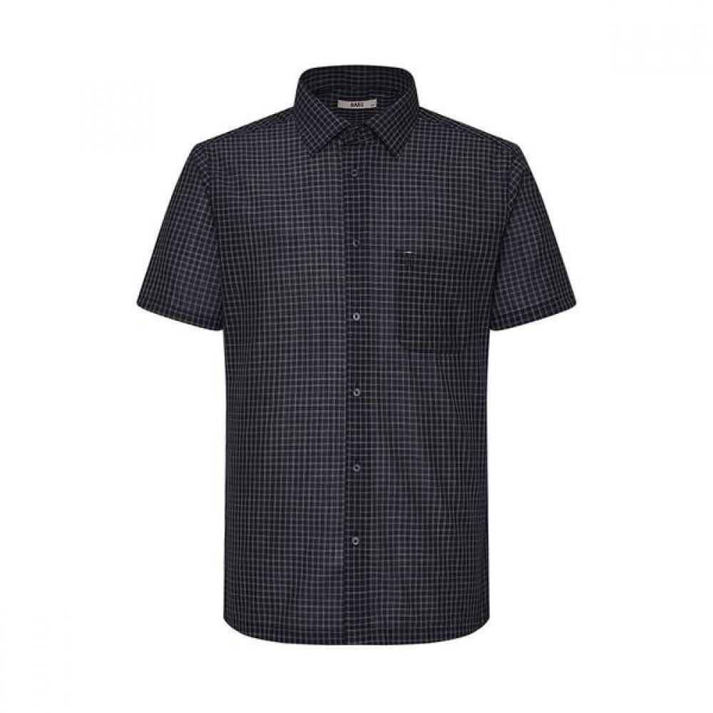 Daks 26th Ss Wool Blend Small Check Summer Short Sleeve Regular Fit dreSs Shirt