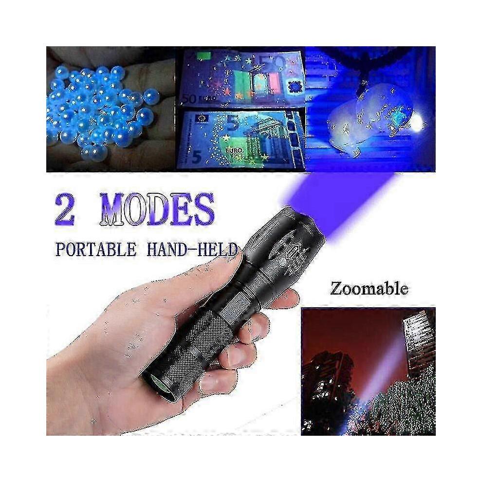 Super Bright 120000lm UV Torch Ultra Violet Flashlight Blacklight Light Lamp LED