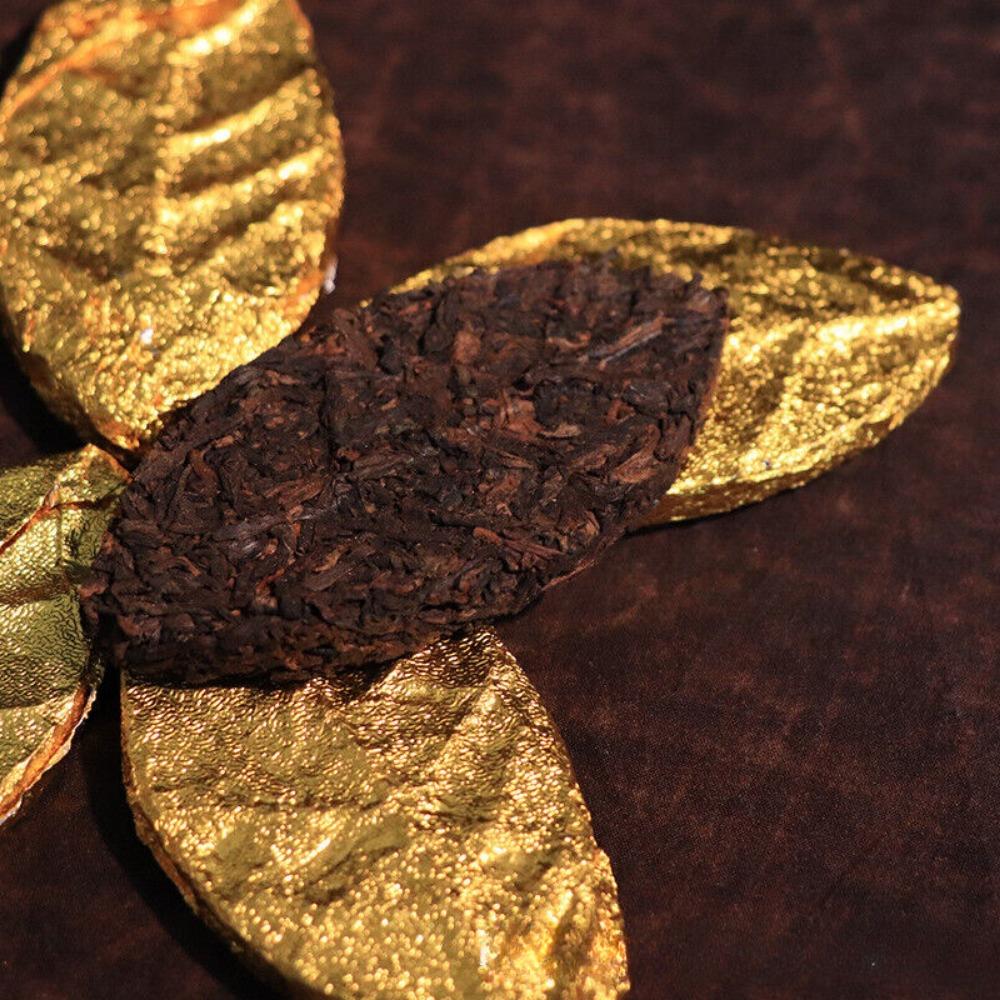Premium Yunnan Pu-erh Golden Leaf Ripe Tea 500g from Menghai Ancient Trees