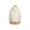 Nike Solid Color Zip-Up Hooded Long Sleeve Jacket Men Jackets Beige DD6857-206