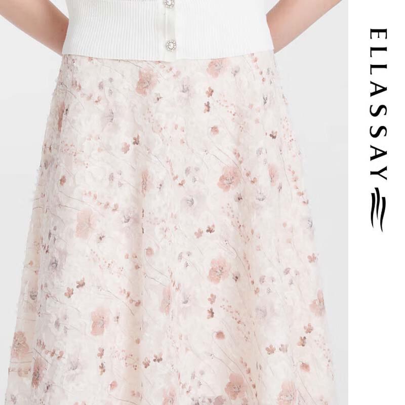 ELLASSAY Women's High-Waisted A-Line Midi Skirt