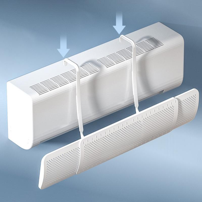 Vermeiden Sie Punch Wind Deflektor Gerade Schlag Outlet Wind Shields Wand-Montiert Klimaanlage Wind Deflektor Skalierbare Universal