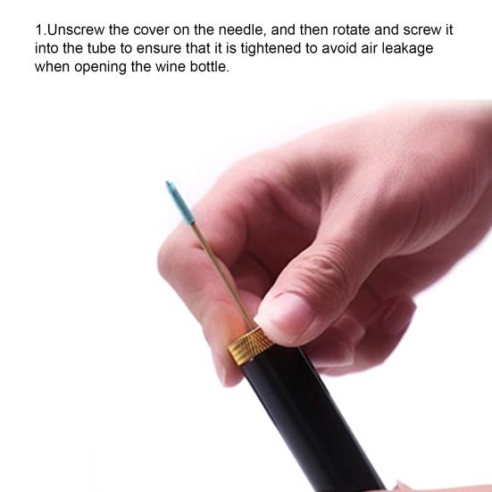 Bottle Opener Portable Air Pressure Wine Opener Lipstick Style Easy One-Step Needle Pump Cork Remover