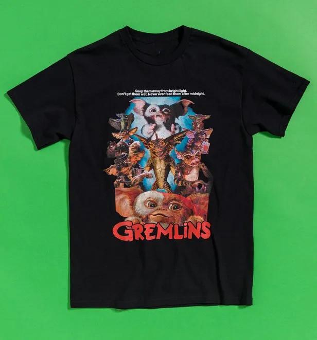 Vintage Gremlins Gizmo Short Sleeve Black All Size Unisex Shirt LL496 Unisex T-Shirt S